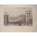 Verona (Italia). Grabado antiguo, 1833.