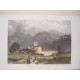 Italia. Convent of the Vallandrosa. Dibujó James Duffield Hardings (1798-1863). Grabó J. Henshal