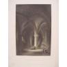 Suiza. The Dungeon of Chillon. Dibujó George Clarkson Stanfield (1828-1876). Grabó Edward F. Finden (1791-1857).