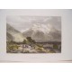 Suiza. «Brindelwald» Dibujó J.S. Cooper. Grabó Edward Francis Finden (1791-1857).