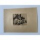 Goya etching. It's a Hard Step! (Duro es el paso!'). Plate 14 from Disasters of War etching series, 1937 edition.