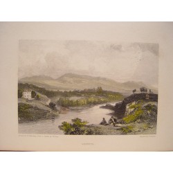 Suiza. «Geneva». Dibujó James Duffield Harding (1798-1863) según obra de W.Page. Grabó E.F. Finden (1791-1857)