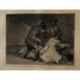 Goya etching. This is bad ('Esto es malo'). Plate 46 from Disasters of War etching series, 1937 edition.
