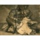 Goya etching. This is bad ('Esto es malo'). Plate 46 from Disasters of War etching series, 1937 edition.