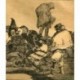 Aguafuerte de Goya. Carnival Folly (disparate de carnaval). Disparates, 14 (Locuras/Irracionalidades), novena edición (1937)