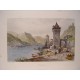 Alemania. «St. Goar»  Pintó Thomas Leeson Rowbotham.(1783-1853) Grabó Jean Jacques Outhwaite