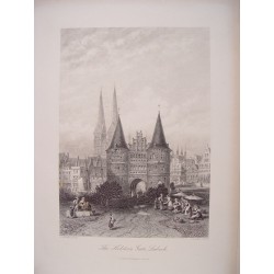 Alemania. «The Holstein Gate Lubeck» Pintó C. Werner. Grabó J. Godfrey.