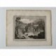 Tivoly cae en Italia, a partir de obra de Metz. Grabado por Angus (hacia 1820)