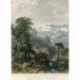 Val St. Nicola. Suiza. a partir de obra de JD Harding. Grabado por W. Wallis (1854)