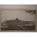 Vista en perspectiva de la Catedral y la ciudad de Exeter en el condado de Devon (1782-1794)