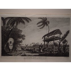 «A Toupapow with a Corpse on it» Dibujado del natural por William Hodges (1744-1797).Grabó W. Byrne.