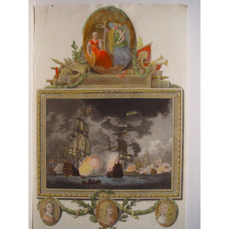 «DF ... of the dutch fleet 3 jun 1665». Dibujó Dominique Serres (1722-1793) Grabó James Fittler (1758-1835)