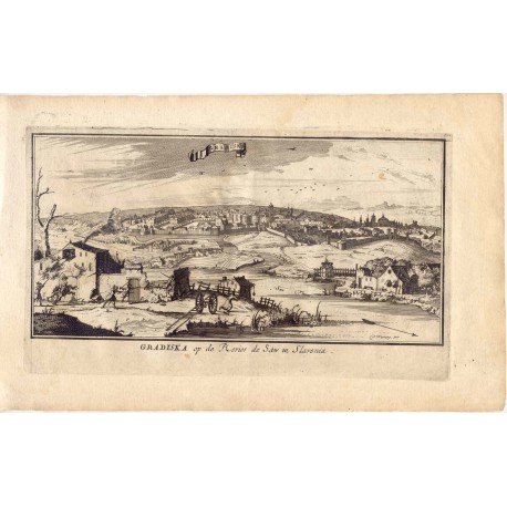 Croacia. «Gradiska op. de Revier de Saw in Slavonia» Por J. Harrewyn