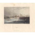 Praga. Vista de Praga. Dibujó H. Bibby. Grabó Albert Henry Payne(1812-1902)