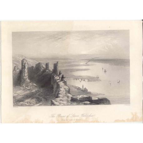 República Checa. «The Plains of lower Wallachia». Dib William Henry Bartlett (1809-1854). Grabó J.C. Armytage (1820-1897)