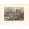 Rumania. Drey Kule Swinitza with remains of the roman fort. Dibujó W. H. Barlett (1809-1854).Grabó S. Bradshaw.