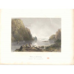 Rumania. «Ruins of Golumbacz» Dibujó W.H. Barlett ((1809-1854).. Grabó W.F. Topham