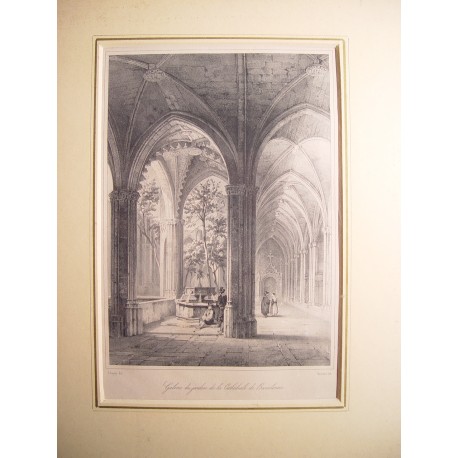 España. Cataluña. Barcelona. «Galería del Jardín de la catedral de Barcelona»