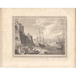 Turquía-Grecia. «View of the Dardanelos». Dibujó Metz. Grabó William Angus (1752-1821)