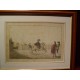 Corrida de toros. Grabado original de Antonio Carnicero (1748-1814) de la serie 'La tauromaquia' 1790