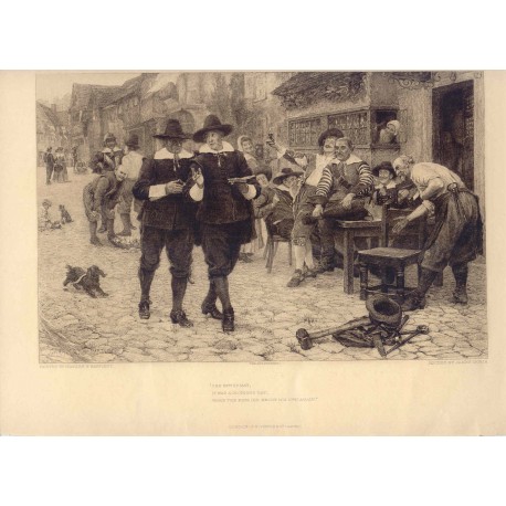 «The 29th of May» Grabado por James Dorin sobre pintura de Charles W. Bartlett