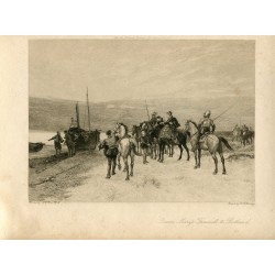 Queen Mary, despedida de Escocia, a partir de obra de AC Gow