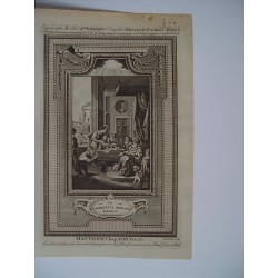 «Usmerciful servant» Complete British Family Bible. Engraved by the Rev. R. Wright.