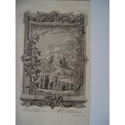 Grabado de la Biblia por I.A. Fridrich