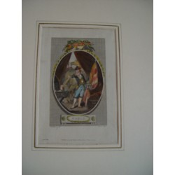 World. grabado por Heath after E.F. Burney 1787