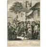 «Le charlatan allemand» gravé par Bertaux et Helman du XVIIIe siècle.