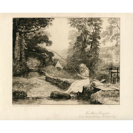 «The Miller's daughter» Dibujado y grabado por R.W. Macbeth en 1889