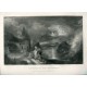 «The parting of Hero and Leander» grabado por S. Bradshaw sobre obra de J.M.W. Turner