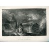 The parting of Hero and Leander. grabado por S. Bradshaw sobre obra de J.M.W. Turner