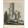 Osney Abbey near Oxford as it appeared in 1640' grabado por Dale en 1820