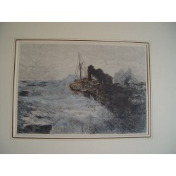 «Marina» grabado por W. Rohr sobre obra de Hans von Bartels. 1880