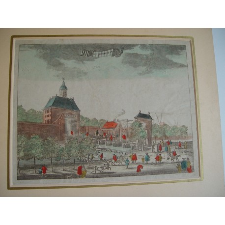 Amsterdam. «The Uytrechtze poort» grabado realizado en 1760