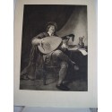 Musico. grabado sobre obra de Jan Steen