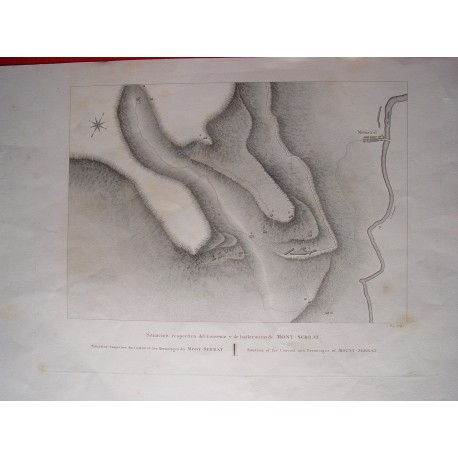 España. Barcelona. «Situación del Convento y de las Ermitas de Montserrat» Alexandre Laborde (1810-11)