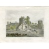 Inglaterra. Pencoed Castle. grabado por W. Woolnoth sobre un dibujo de F. Stockdale