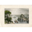 Scene at Colgong on the Ganges. grabado por E. Goodall sobre obra de J.M.W. Turner