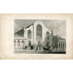 Lady Yester´s Church´Edimburgo grabado por W. Radclyffe sobre obra de Th.R. Shepherd