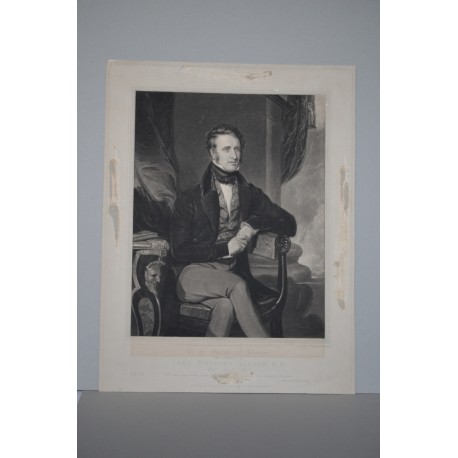 «Lord Viscount Sandon M.P.» Mezzotinta sobre obra de Thomas Hodgetts y realizada por Thomas Hodgetts.