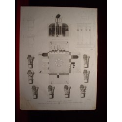 España. Cataluña. Gerona. «Detalles y cortes en los baños Arabes de Gerona» Alexandre Laborde (1810-11).