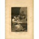 FRANCISCO DE GOYA «Están calientes» Grabado original nº 13 de los Caprichos.  Calcografía Nacional.