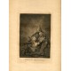 Grabado de GOYA. Caprichos. Que la descañonan