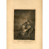 GOYA etching. Caprices. Que la descanyonan