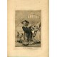 FRANCISCO DE GOYA «Duendecitos» Grabado original nº 49 de los Caprichos. Calcografía Nacional.